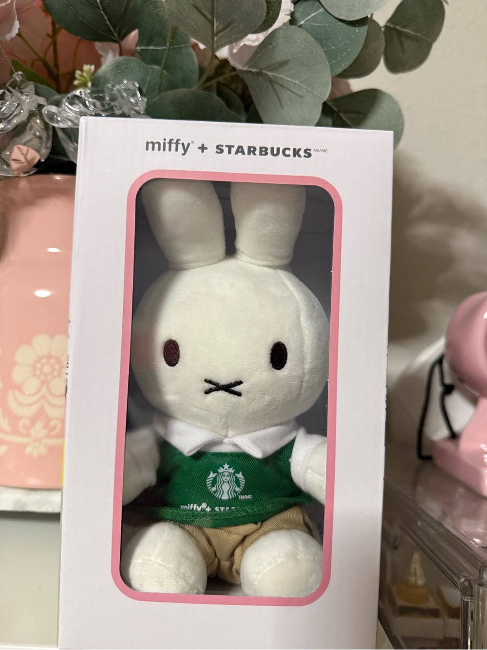 Miffy x Starbucks Plush Bunny in White and Green